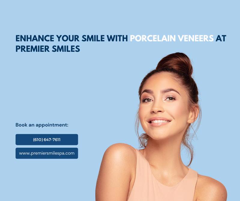 Enhance Your Smile with Porcelain Veneers at Premier Smiles